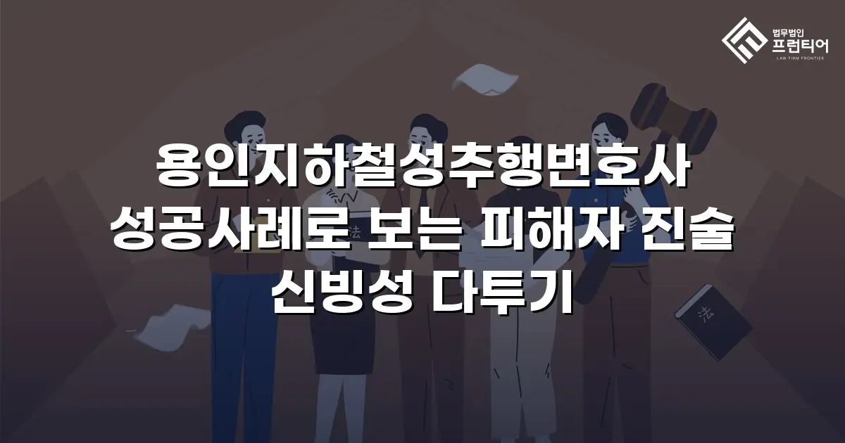 용인지하철성추행변호사 성공사례로 보는 피해자 진술 신빙성 다투기