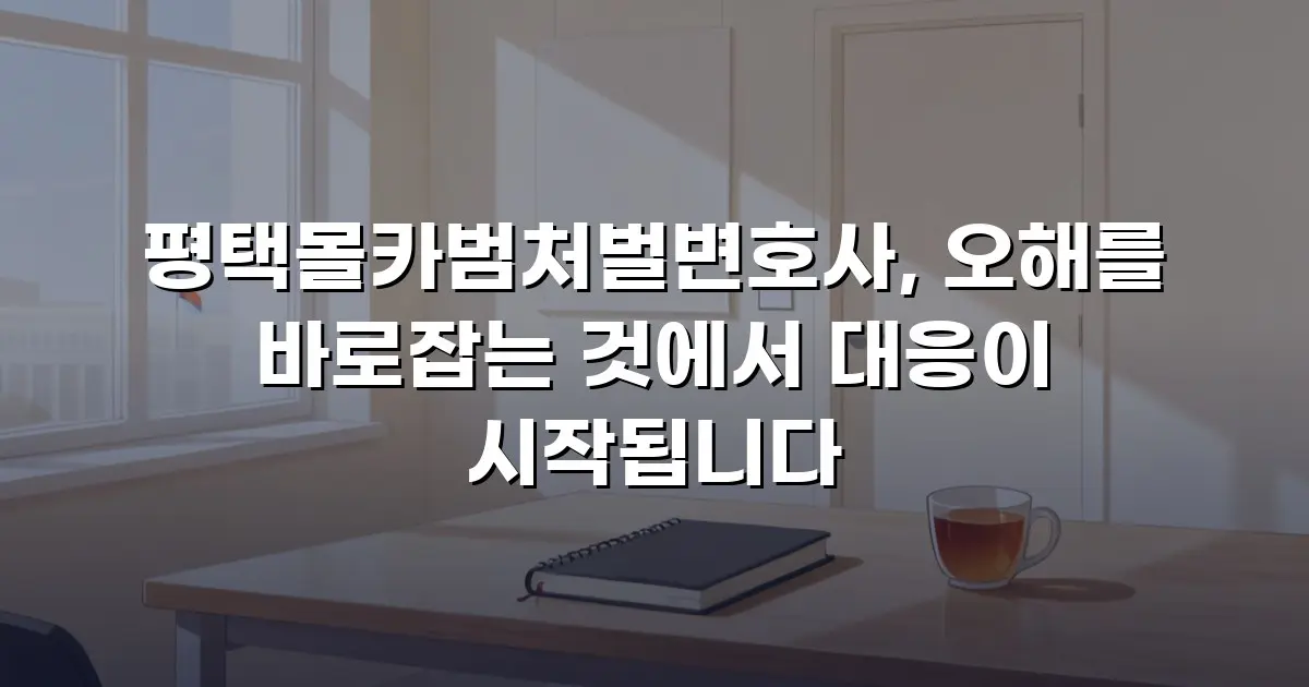 평택몰카범처벌변호사, 오해를 바로잡는 것에서 대응이 시작됩니다
