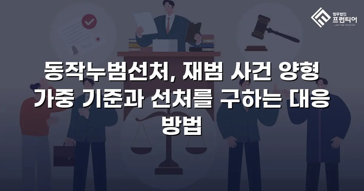 동작누범선처, 재범 사건 양형 가중 기준과 선처를 구하는 대응 방법