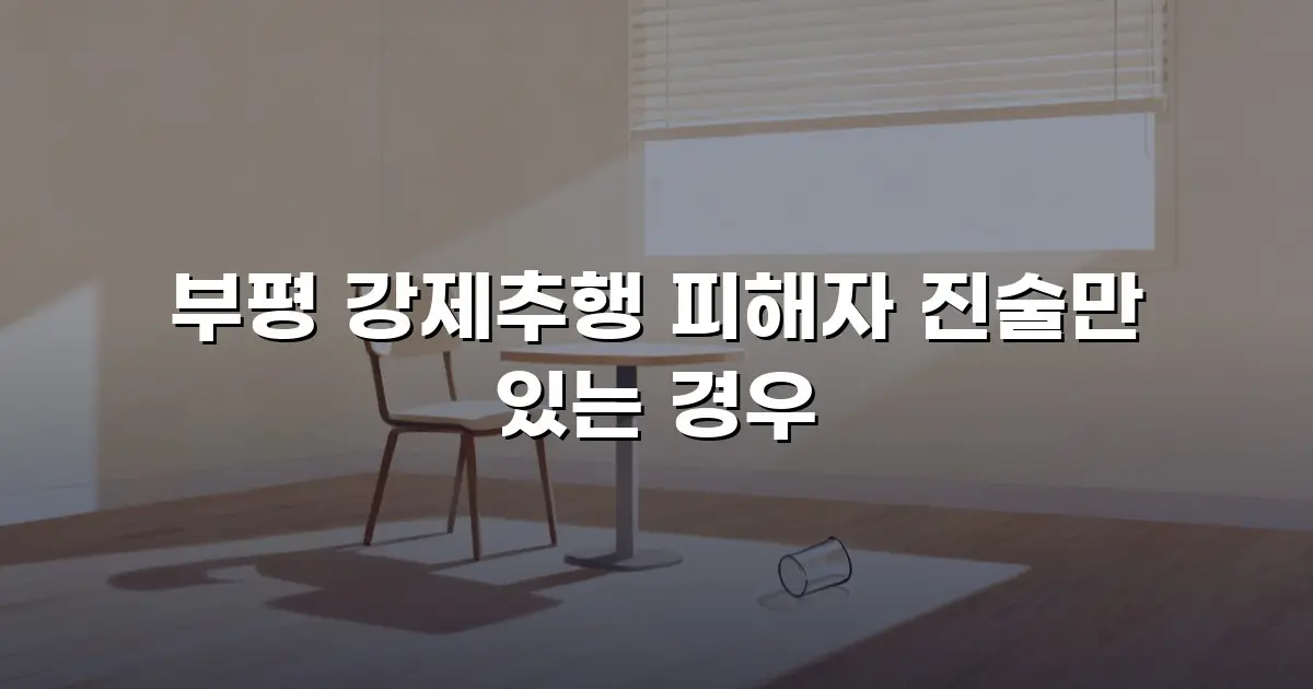부평 강제추행 피해자 진술만 있는 경우