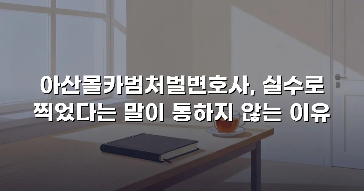 아산몰카범처벌변호사, 실수로 찍었다는 말이 통하지 않는 이유