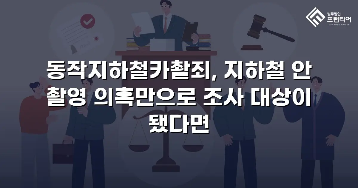 동작지하철카촬죄, 지하철 안 촬영 의혹만으로 조사 대상이 됐다면