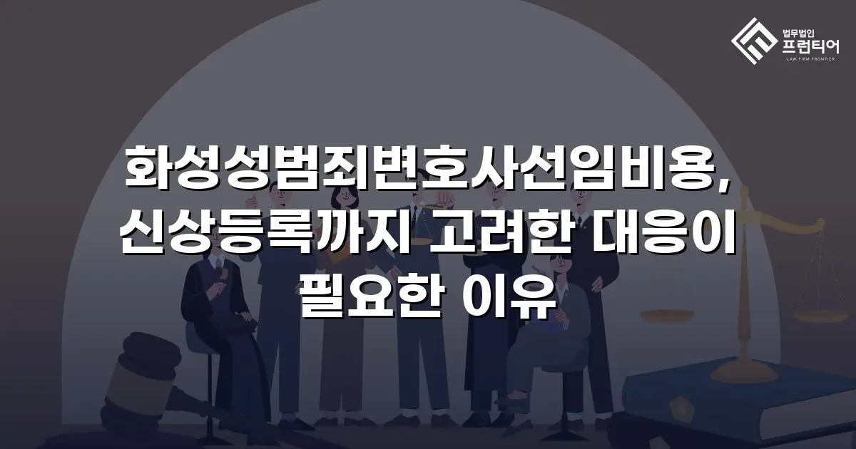화성성범죄변호사선임비용, 신상등록까지 고려한 대응이 필요한 이유