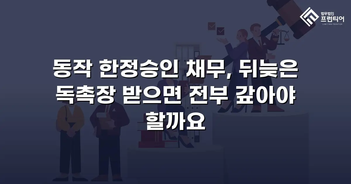 동작 한정승인 채무, 뒤늦은 독촉장 받으면 전부 갚아야 할까요