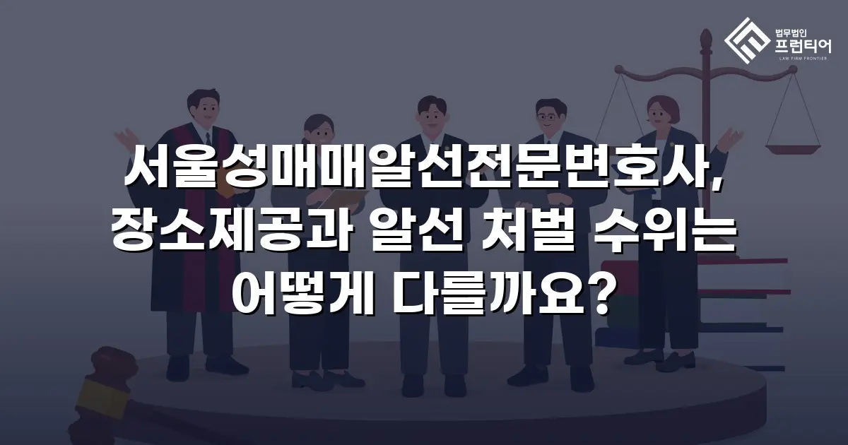 서울성매매알선전문변호사, 장소제공과 알선 처벌 수위는 어떻게 다를까요?