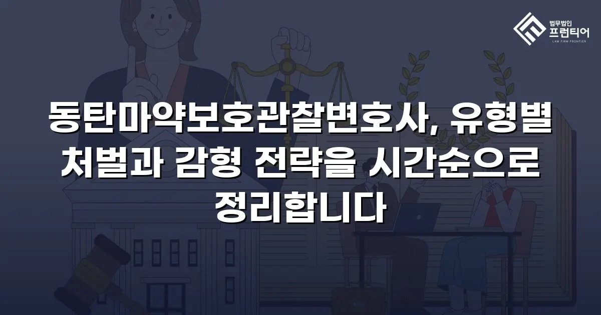 동탄마약보호관찰변호사, 유형별 처벌과 감형 전략을 시간순으로 정리합니다