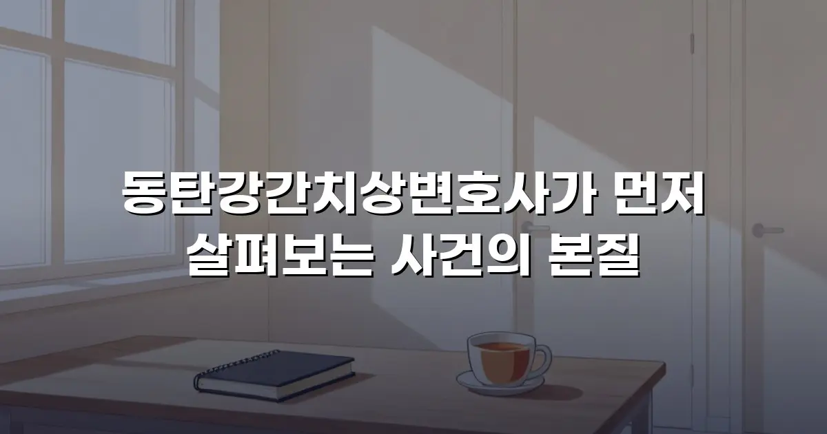 동탄강간치상변호사가 먼저 살펴보는 사건의 본질
