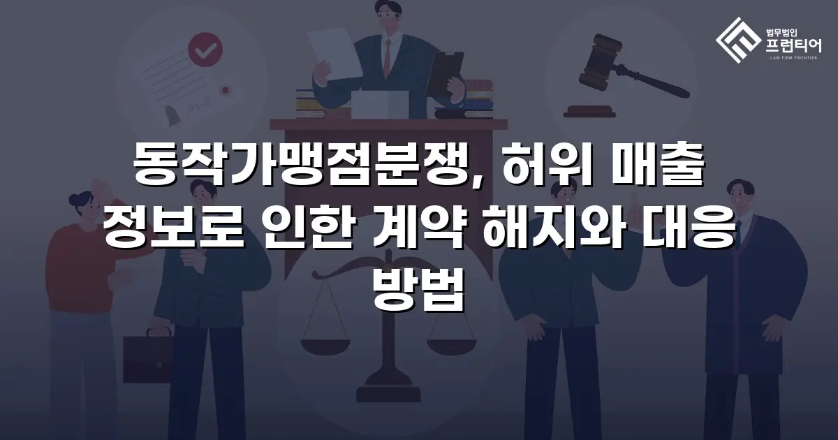 동작가맹점분쟁, 허위 매출 정보로 인한 계약 해지와 대응 방법