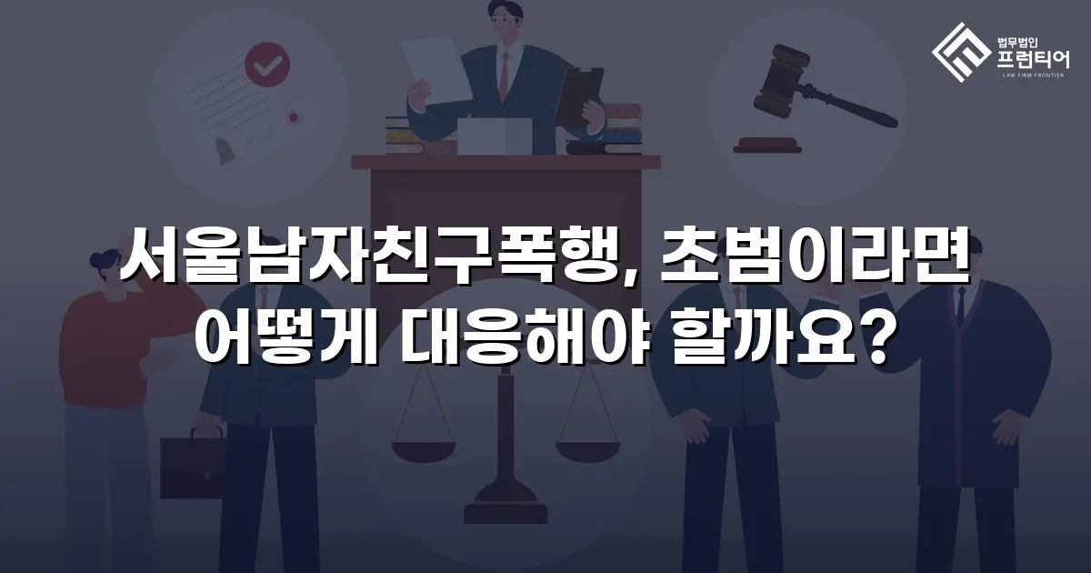 서울남자친구폭행, 초범이라면 어떻게 대응해야 할까요?