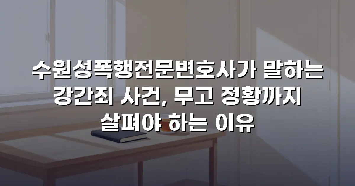 수원성폭행전문변호사가 말하는 강간죄 사건, 무고 정황까지 살펴야 하는 이유