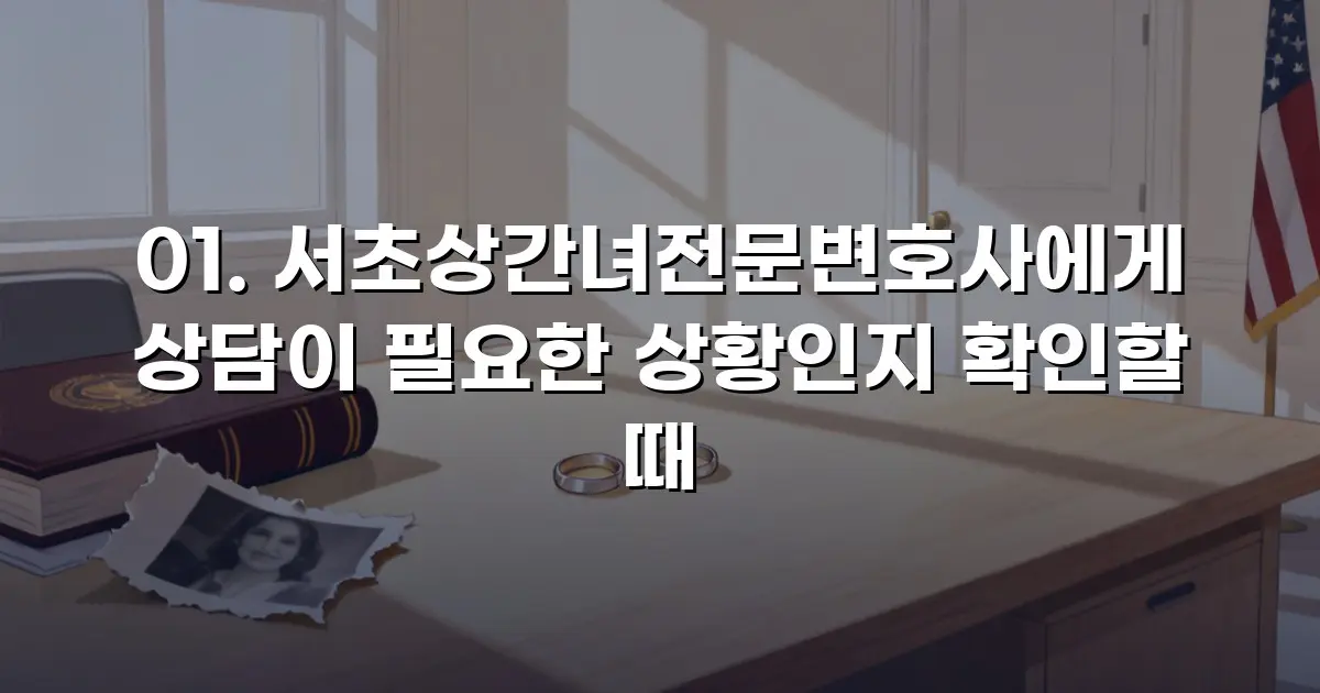 서초상간녀전문변호사에게 상담이 필요한 상황인지 확인할 때