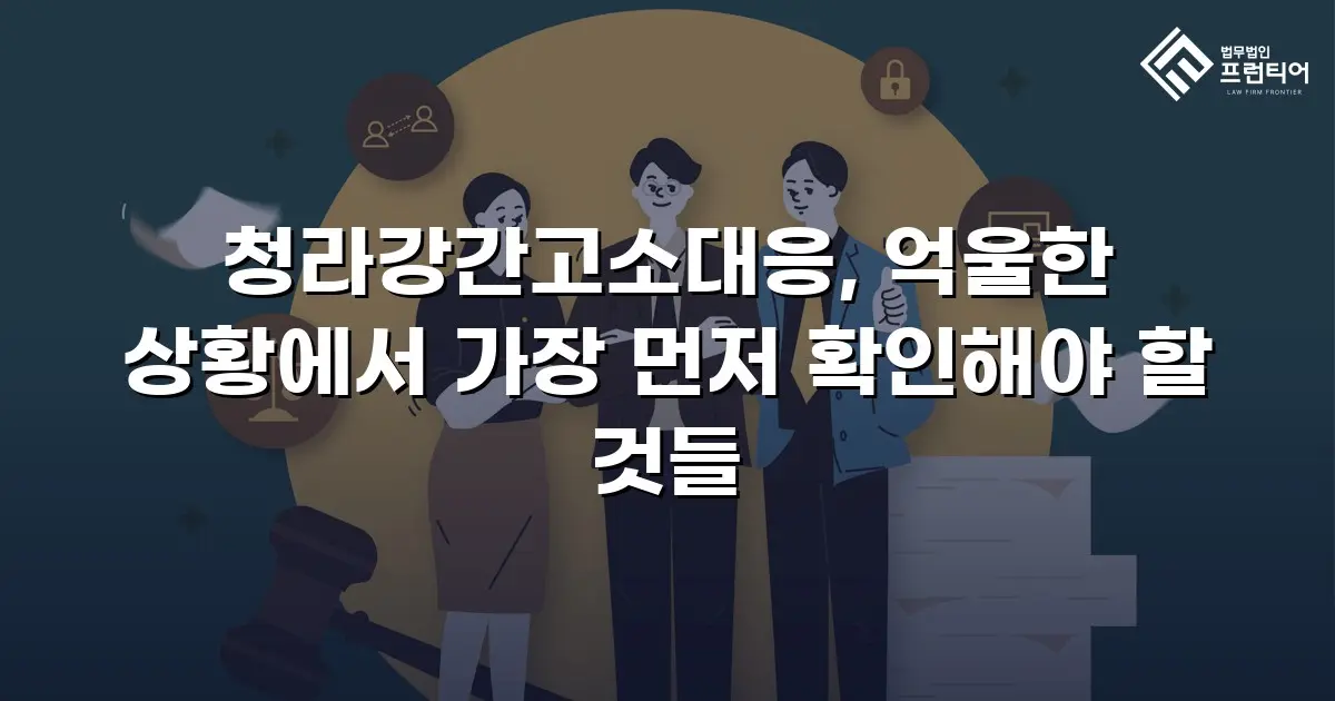청라강간고소대응, 억울한 상황에서 가장 먼저 확인해야 할 것들