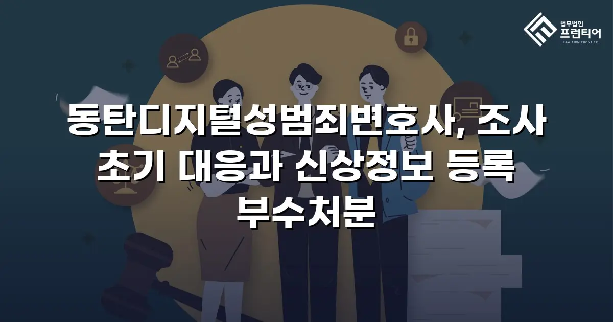 동탄디지털성범죄변호사, 조사 초기 대응과 신상정보 등록 부수처분