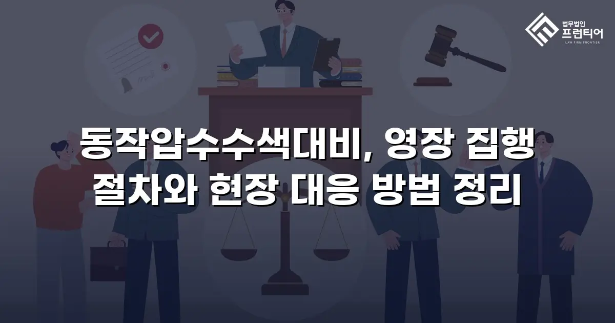 동작압수수색대비, 영장 집행 절차와 현장 대응 방법 정리