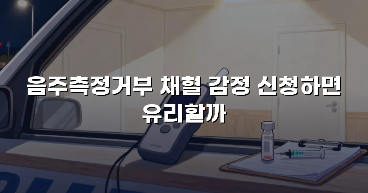 음주측정거부 채혈 감정 신청하면 유리할까