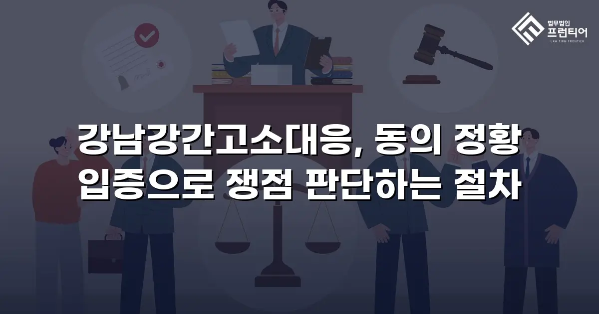 강남강간고소대응, 동의 정황 입증으로 쟁점 판단하는 절차