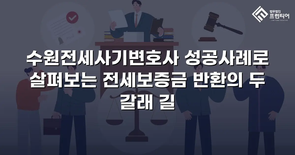 수원전세사기변호사 성공사례로 살펴보는 전세보증금 반환의 두 갈래 길