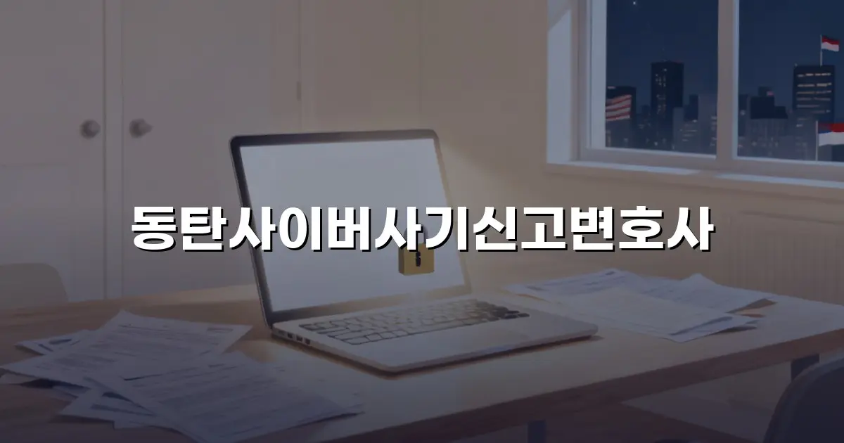 동탄사이버사기신고변호사