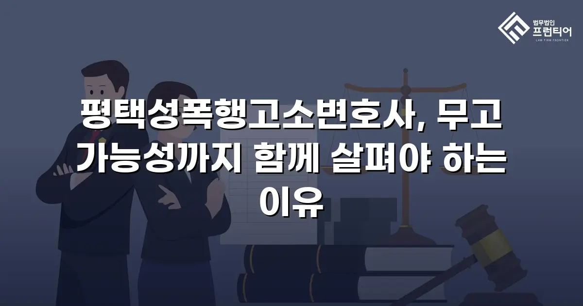 평택성폭행고소변호사, 무고 가능성까지 함께 살펴야 하는 이유