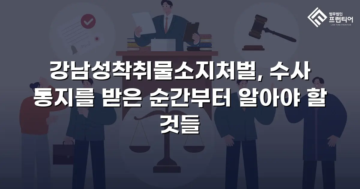 강남성착취물소지처벌, 수사 통지를 받은 순간부터 알아야 할 것들