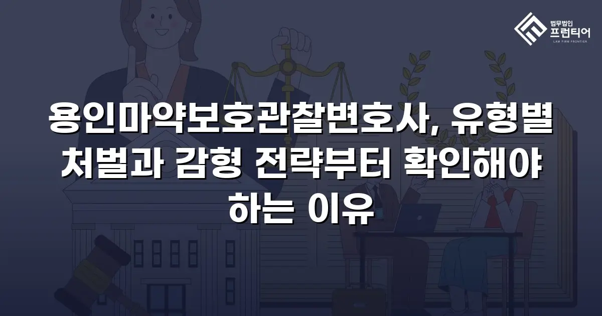 용인마약보호관찰변호사, 유형별 처벌과 감형 전략부터 확인해야 하는 이유