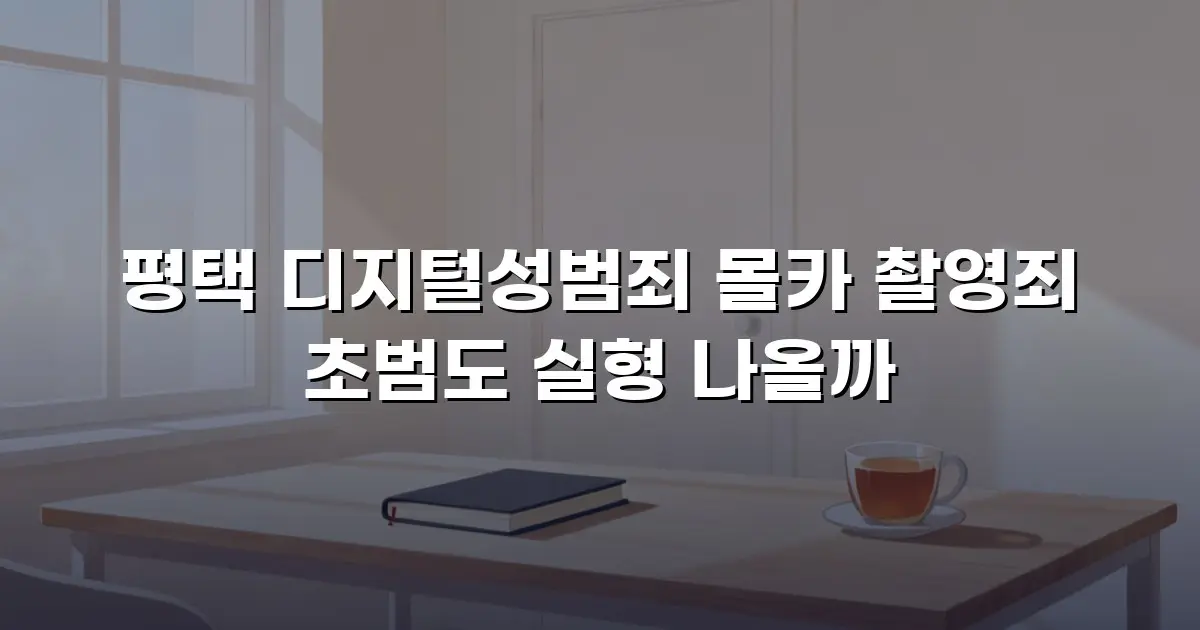 평택 디지털성범죄 몰카 촬영죄 초범도 실형 나올까