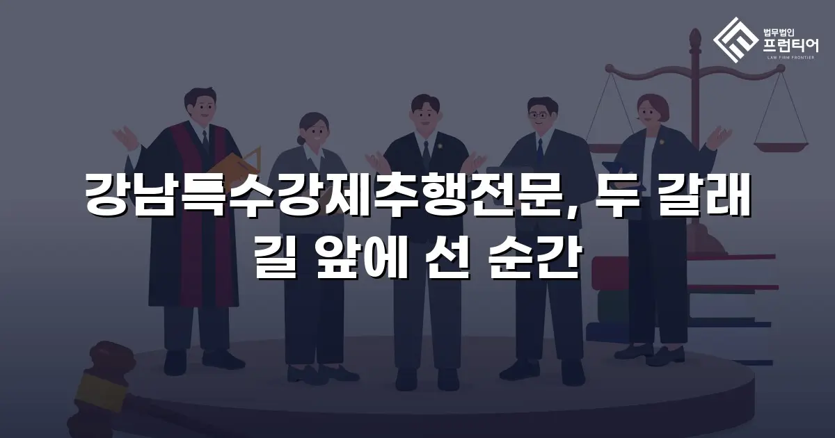 강남특수강제추행전문, 두 갈래 길 앞에 선 순간