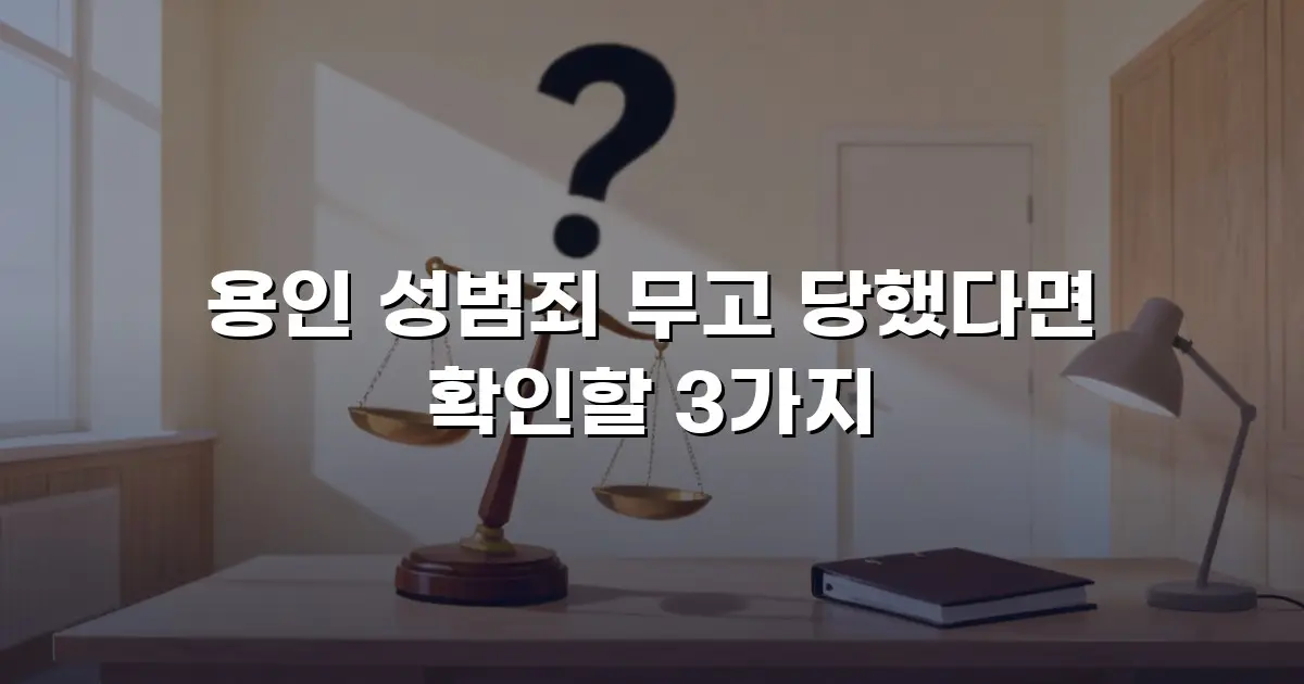 용인 성범죄 무고 당했다면 확인할 3가지