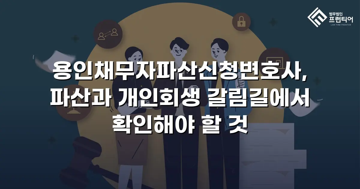 용인채무자파산신청변호사, 파산과 개인회생 갈림길에서 확인해야 할 것