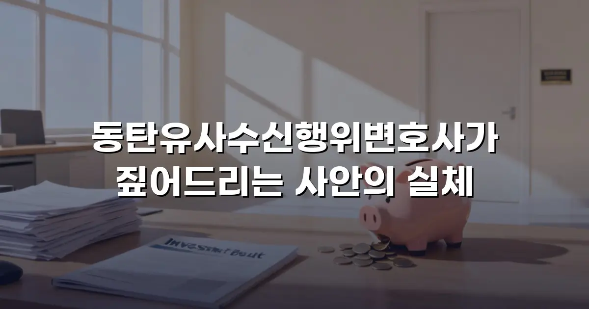 동탄유사수신행위변호사가 짚어드리는 사안의 실체