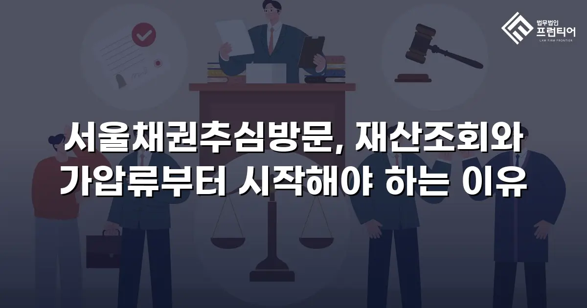 서울채권추심방문, 재산조회와 가압류부터 시작해야 하는 이유