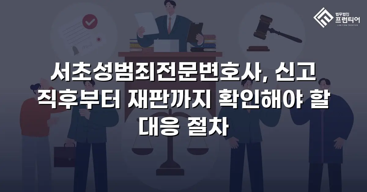 서초성범죄전문변호사, 신고 직후부터 재판까지 확인해야 할 대응 절차