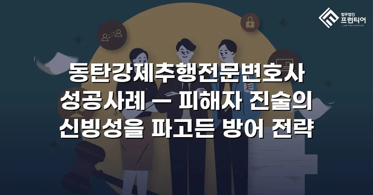 동탄강제추행전문변호사 성공사례 — 피해자 진술의 신빙성을 파고든 방어 전략
