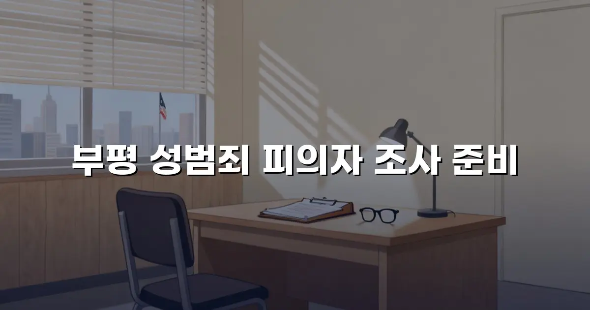 부평 성범죄 피의자 조사 준비