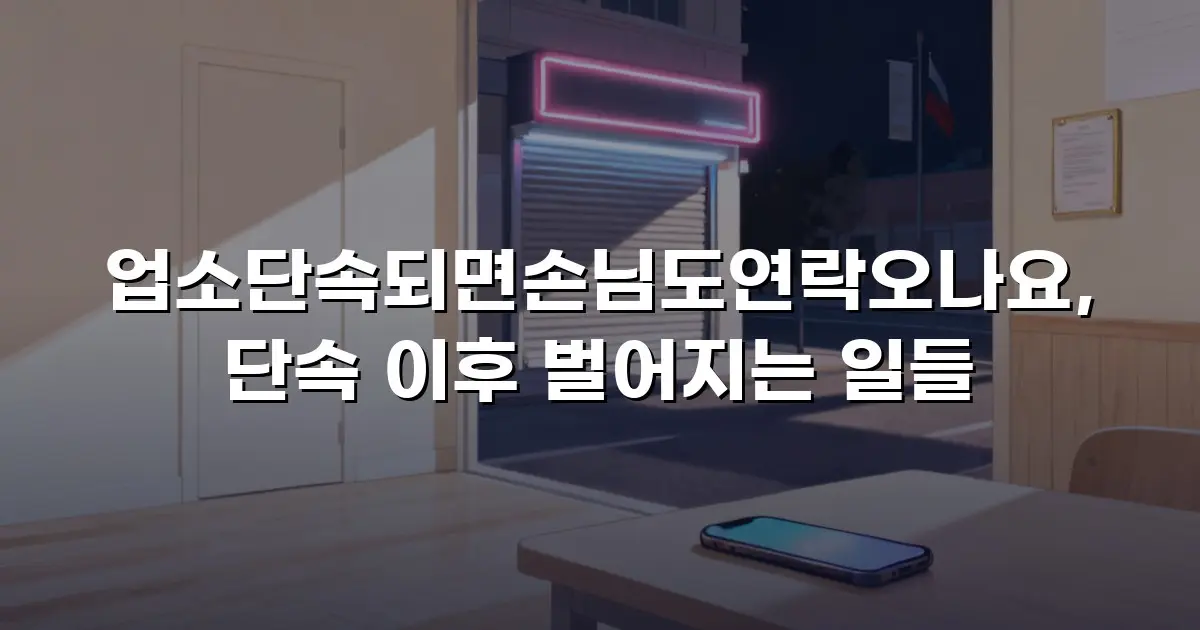 업소단속되면손님도연락오나요, 단속 이후 벌어지는 일들