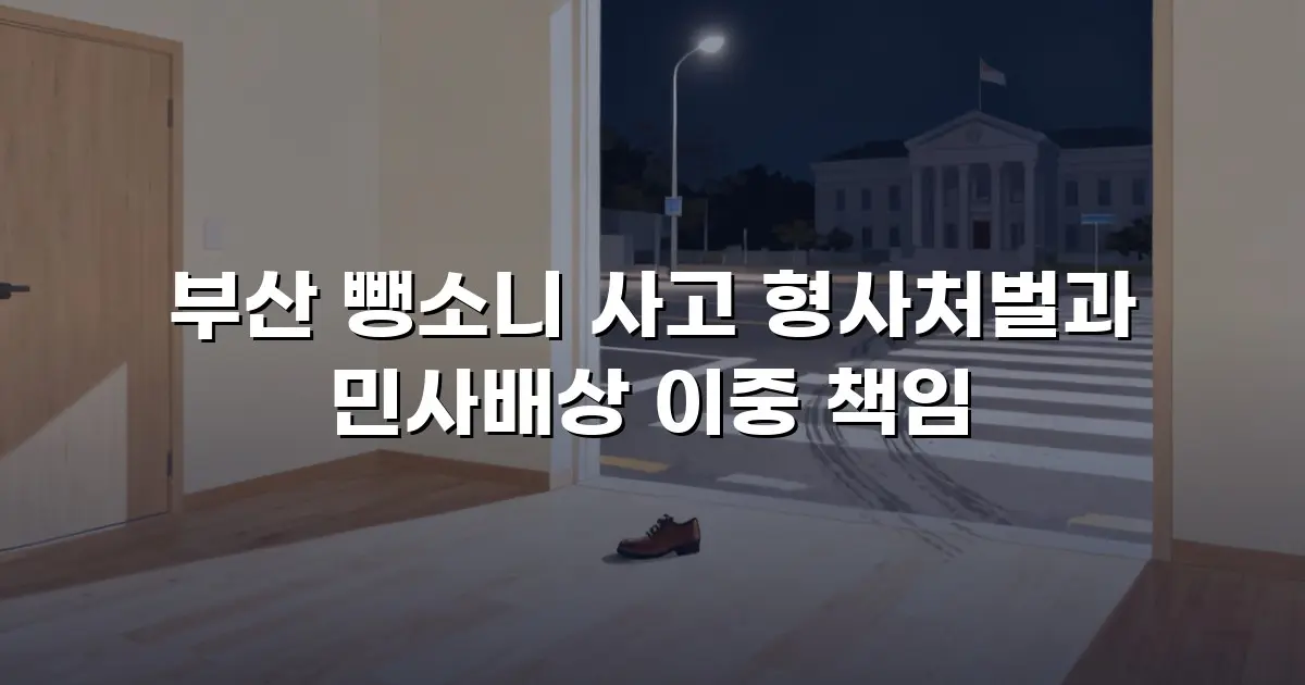 부산 뺑소니 사고 형사처벌과 민사배상 이중 책임