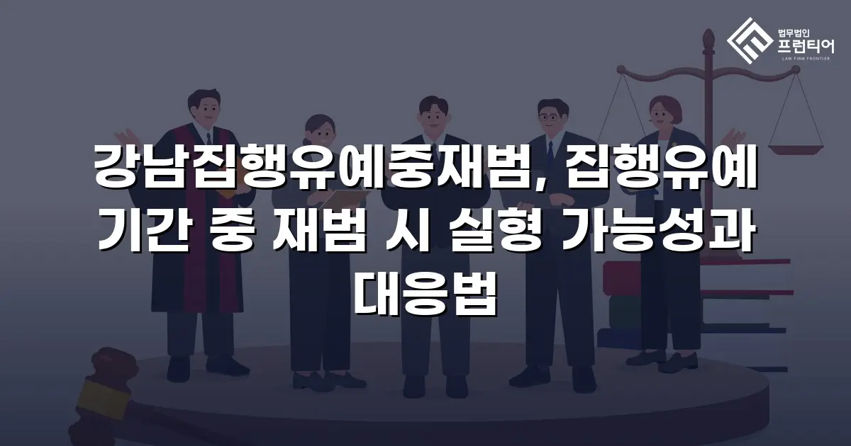 강남집행유예중재범, 집행유예 기간 중 재범 시 실형 가능성과 대응법