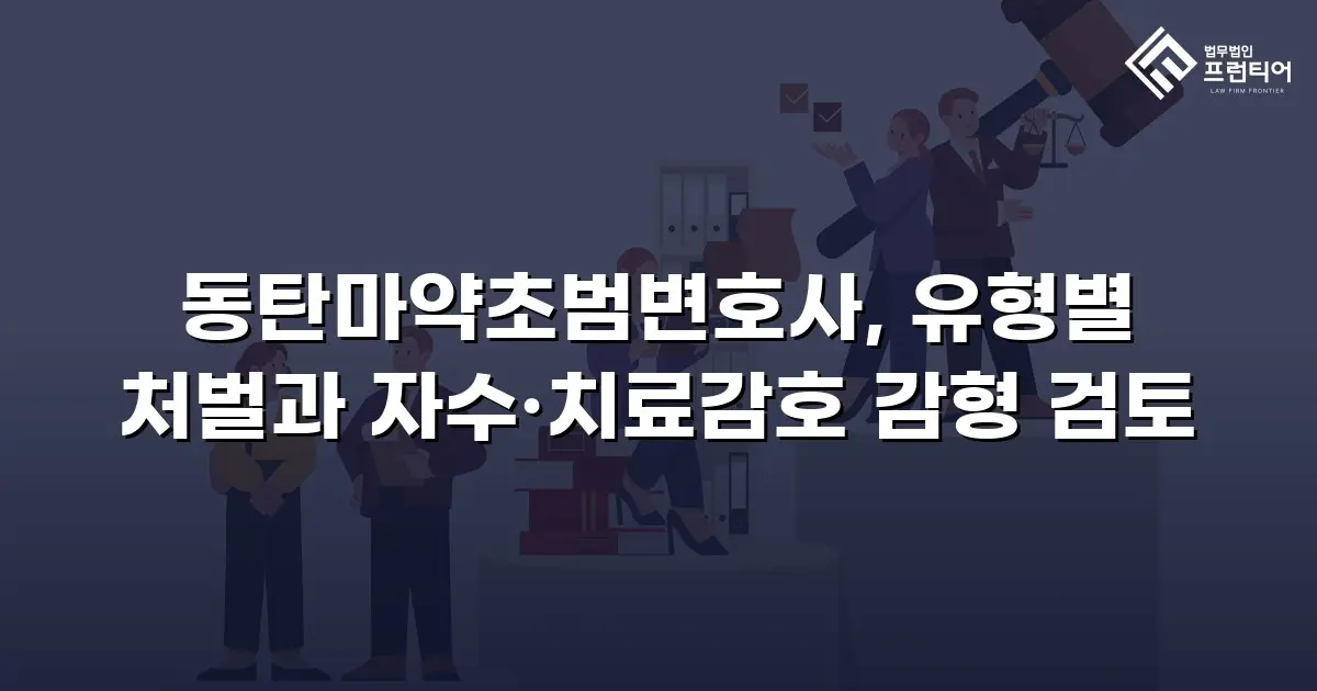 동탄마약초범변호사, 유형별 처벌과 자수·치료감호 감형 검토