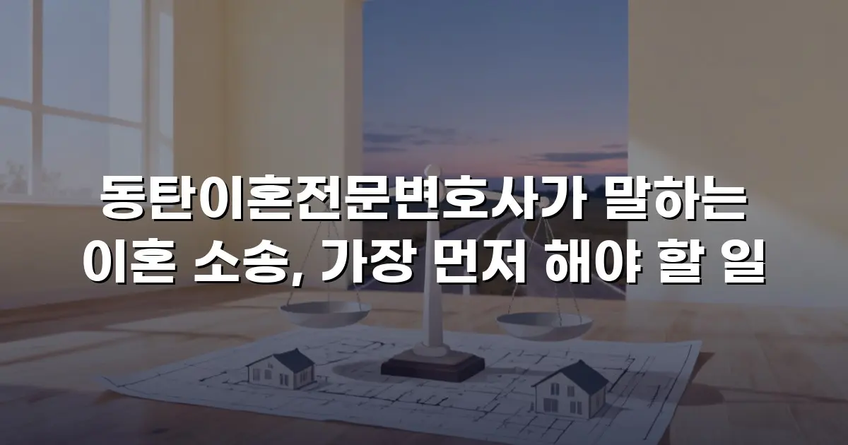 동탄이혼전문변호사가 말하는 이혼 소송, 가장 먼저 해야 할 일