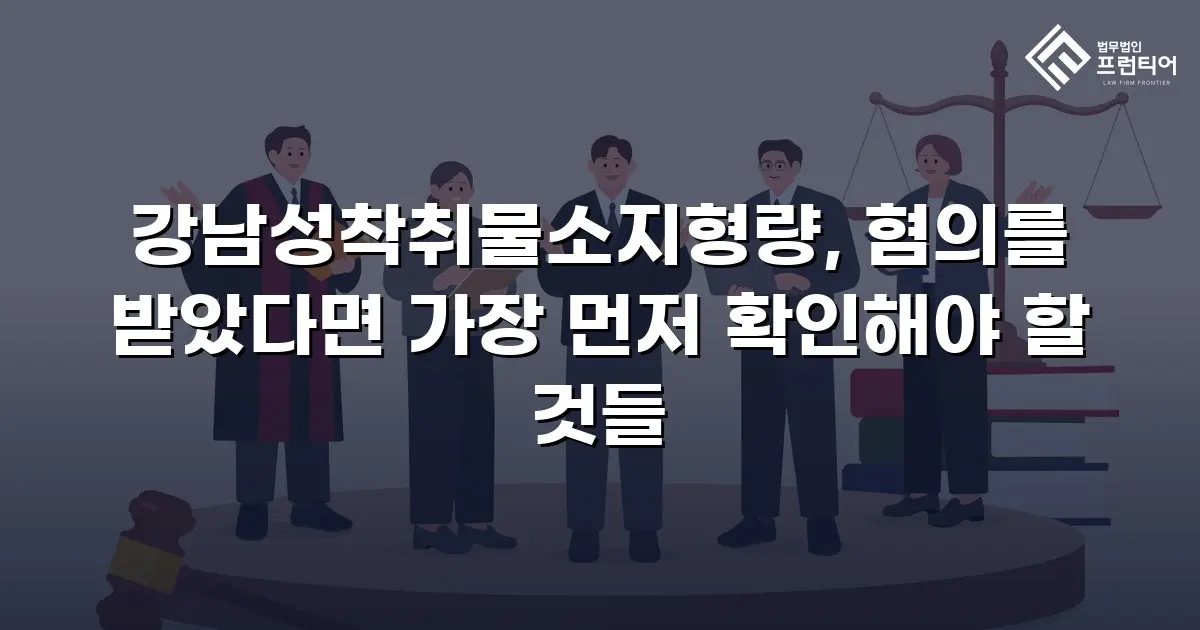 강남성착취물소지형량, 혐의를 받았다면 가장 먼저 확인해야 할 것들