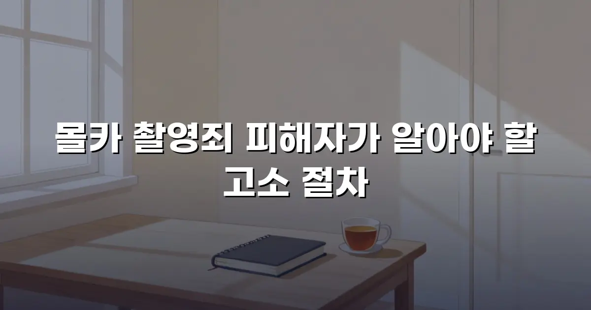 몰카 촬영죄 피해자가 알아야 할 고소 절차