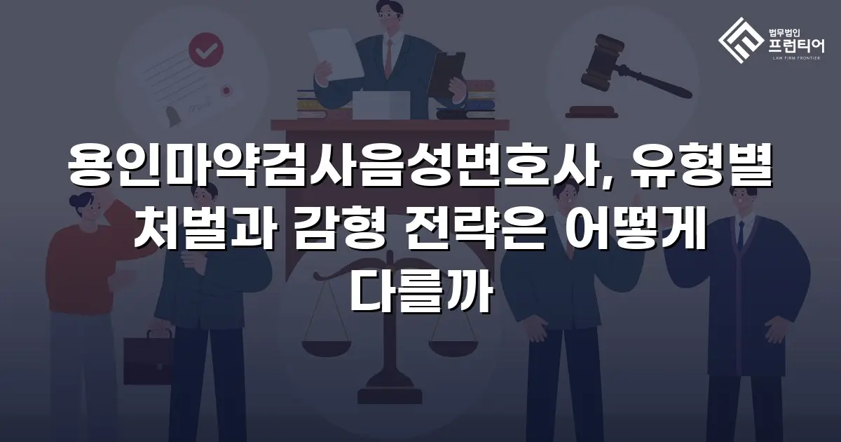 용인마약검사음성변호사, 유형별 처벌과 감형 전략은 어떻게 다를까