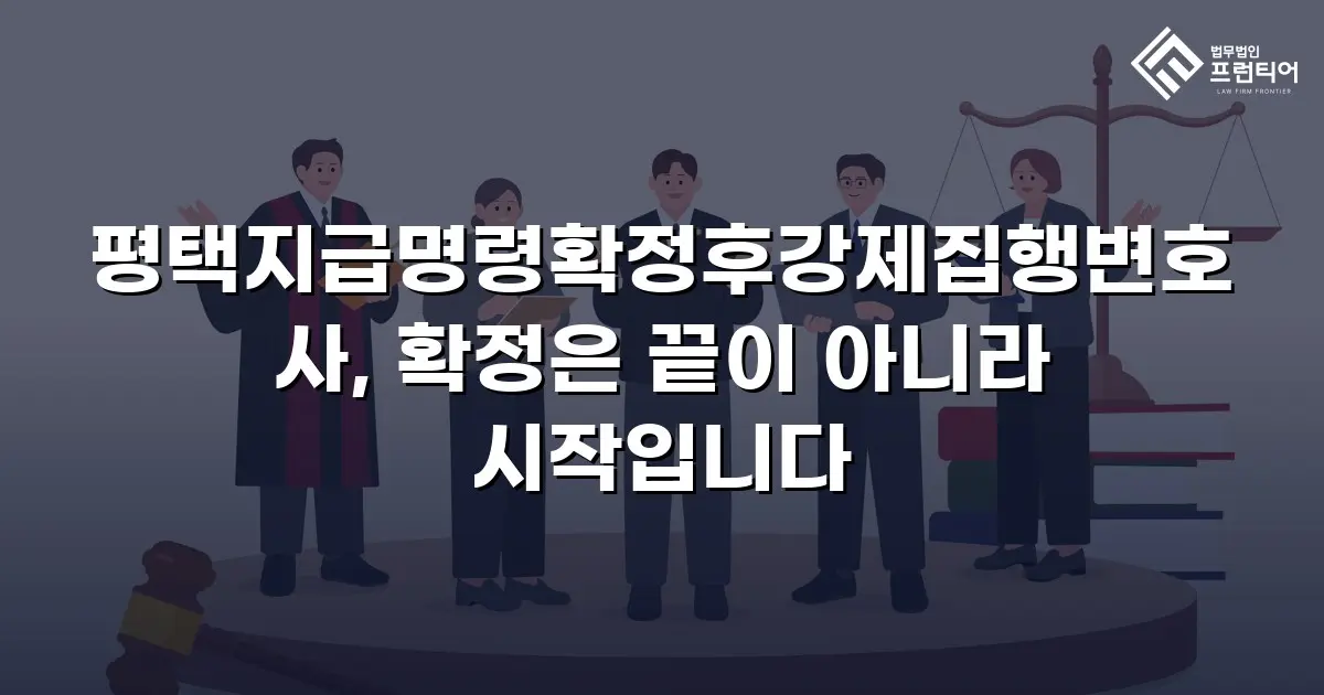 평택지급명령확정후강제집행변호사, 확정은 끝이 아니라 시작입니다