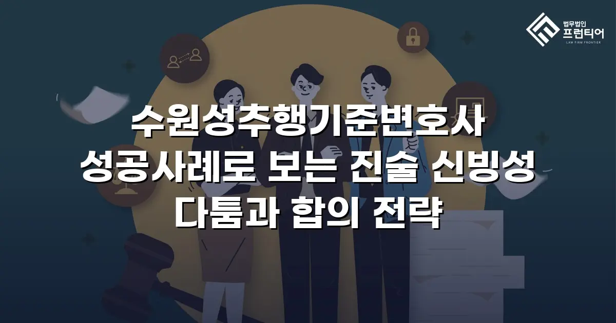 수원성추행기준변호사 성공사례로 보는 진술 신빙성 다툼과 합의 전략