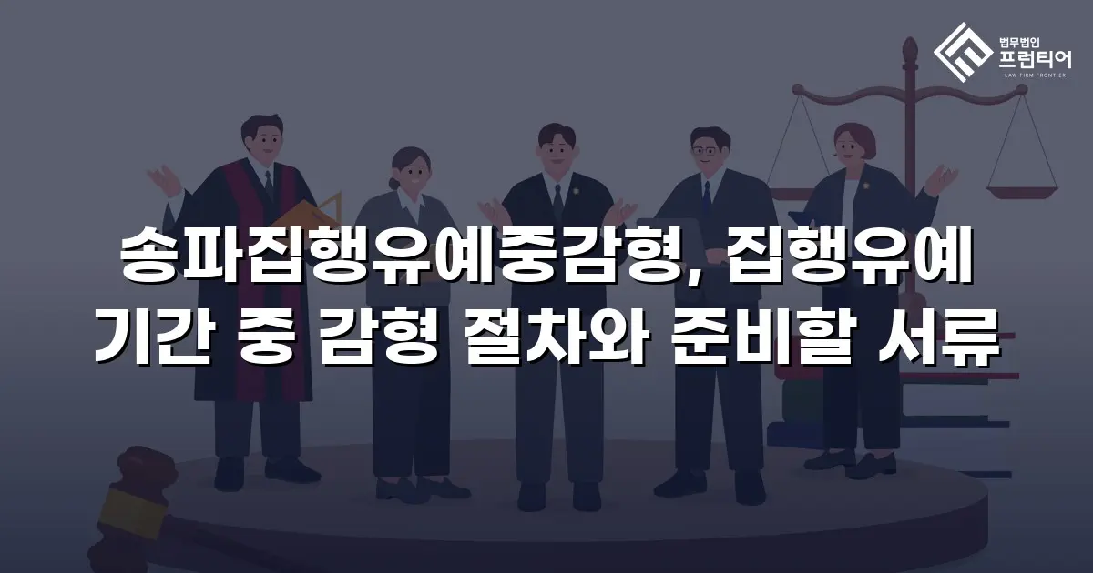 송파집행유예중감형, 집행유예 기간 중 감형 절차와 준비할 서류
