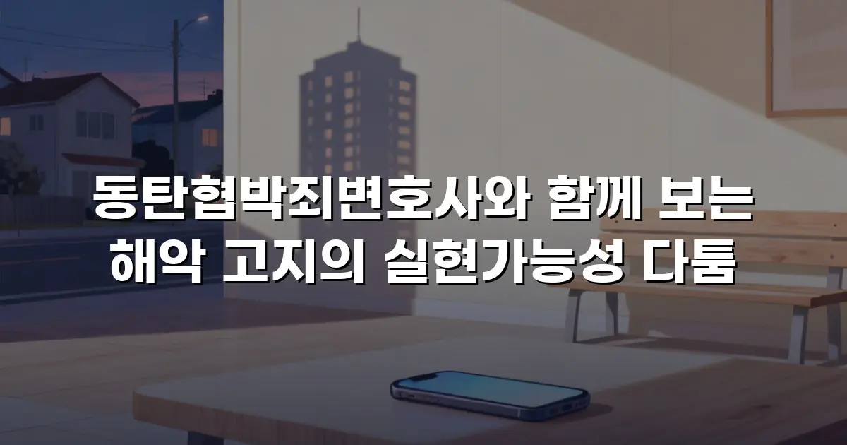 동탄협박죄변호사와 함께 보는 해악 고지의 실현가능성 다툼