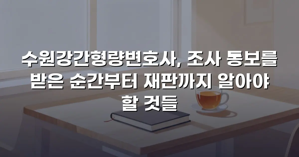 수원강간형량변호사, 조사 통보를 받은 순간부터 재판까지 알아야 할 것들