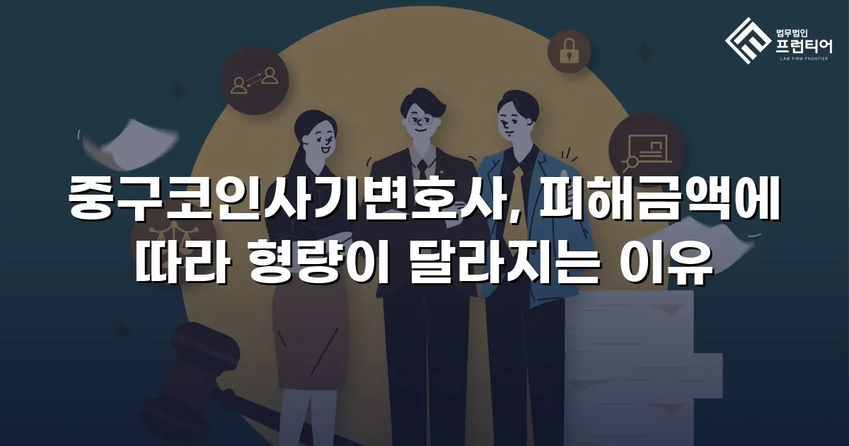 중구코인사기변호사, 피해금액에 따라 형량이 달라지는 이유