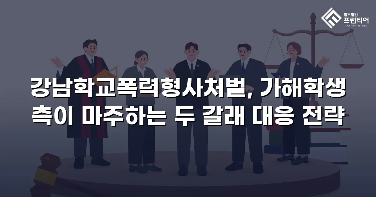 강남학교폭력형사처벌, 가해학생 측이 마주하는 두 갈래 대응 전략