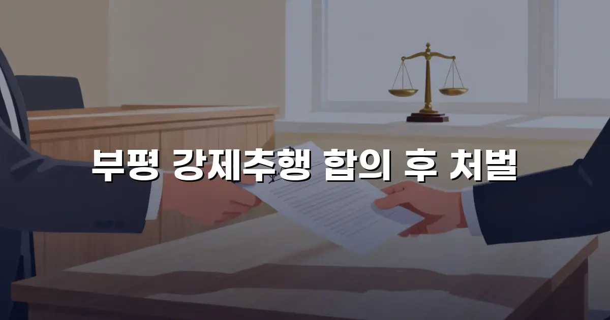 부평 강제추행 합의 후 처벌